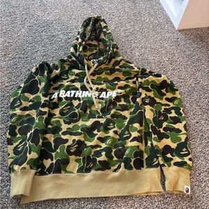 Camo Hoodie - Green and Tan